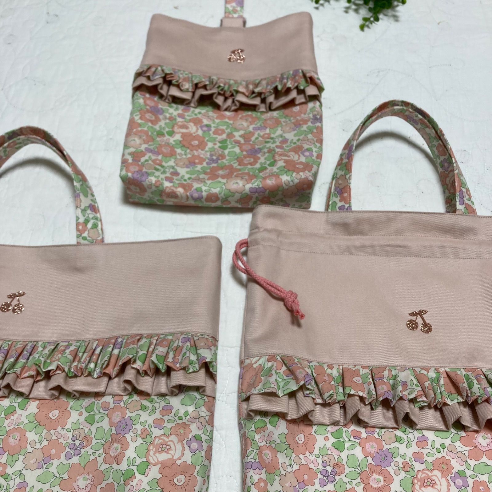 リバティ レッスンバッグ お着替え袋 上履き袋 ベッツィ オールド