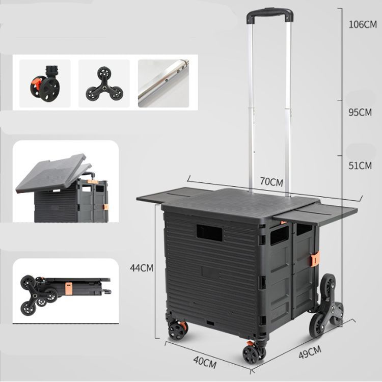 キャリーカート 折りたたみ 2WAY 55L 4輪 360度 テーブル