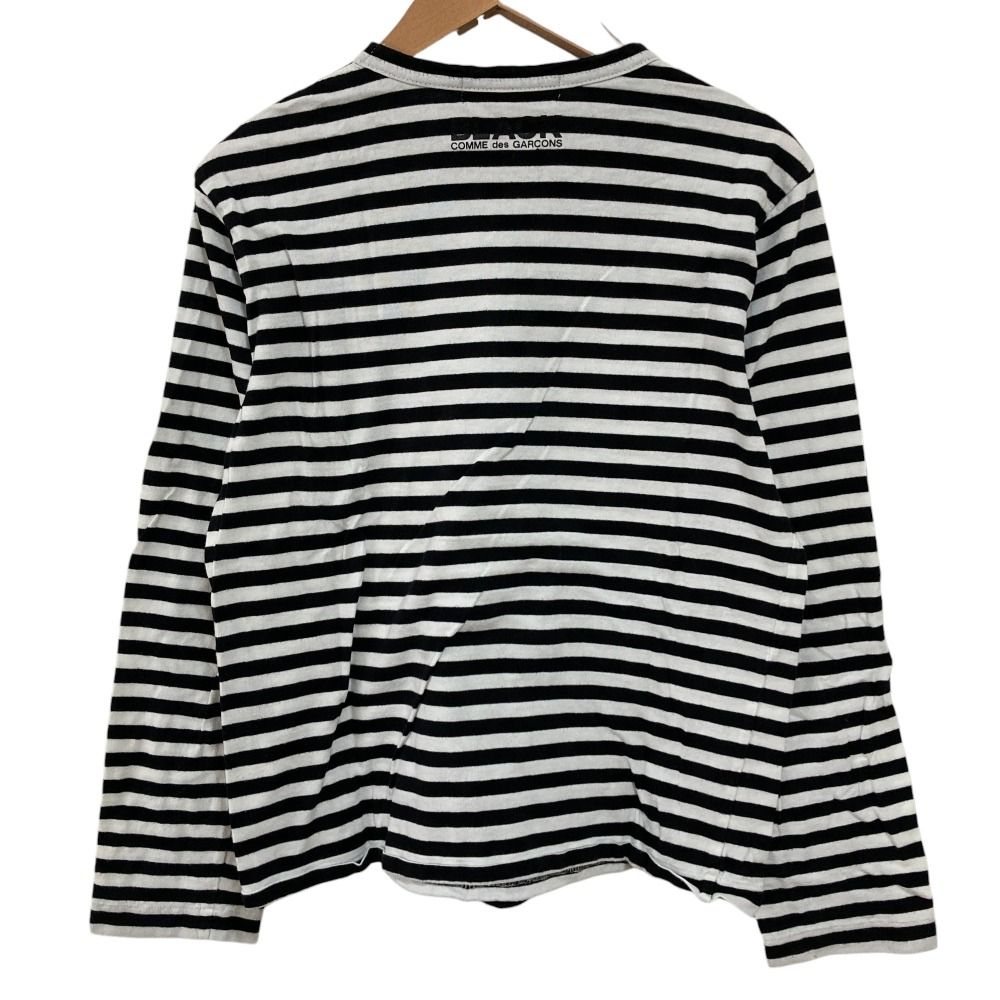 美品 BLACK COMME des GARCONS ブラックコムデギャルソン ディズニーコラボ ボーダーTシャツ サイズS ブラック レディース 古着 中古 美品 BLACK COMME des GARCONS ブラックコムデギャルソン