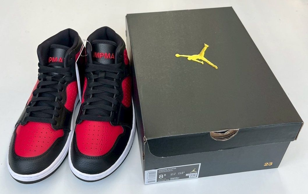 NIKEナイキジョーダンバスケットシューズアクセスメンズレディース黒赤バッシュ エア ジョーダン 1 jordan access アクセス ナイキ バッシュ