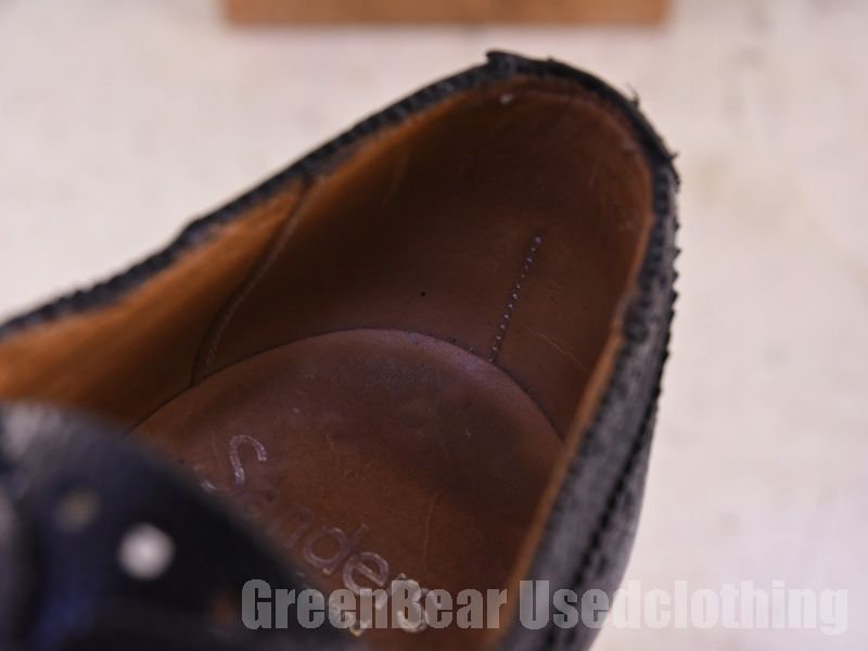 イギリス製 Sanders 高級 ビンテージ 1993年製 ビジネスシューズ  