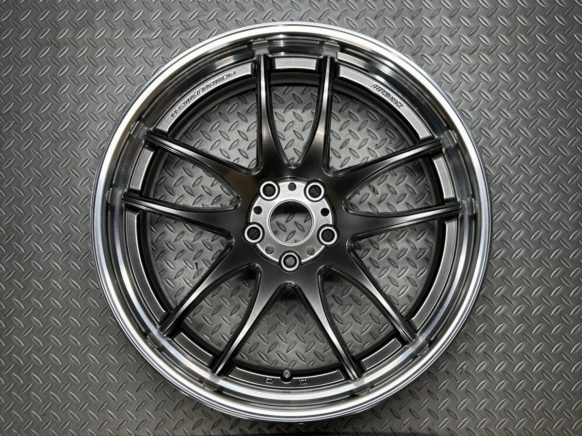 送料無料【中古1本】WORK EMOTION CR2P 20x9JJ+38 5穴114.3