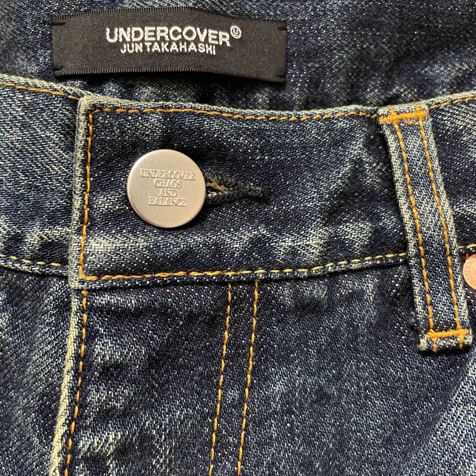 定価93500円 UNDERCOVER 24AW TWIN PEAKS フォトパッチ デニム パンツ 