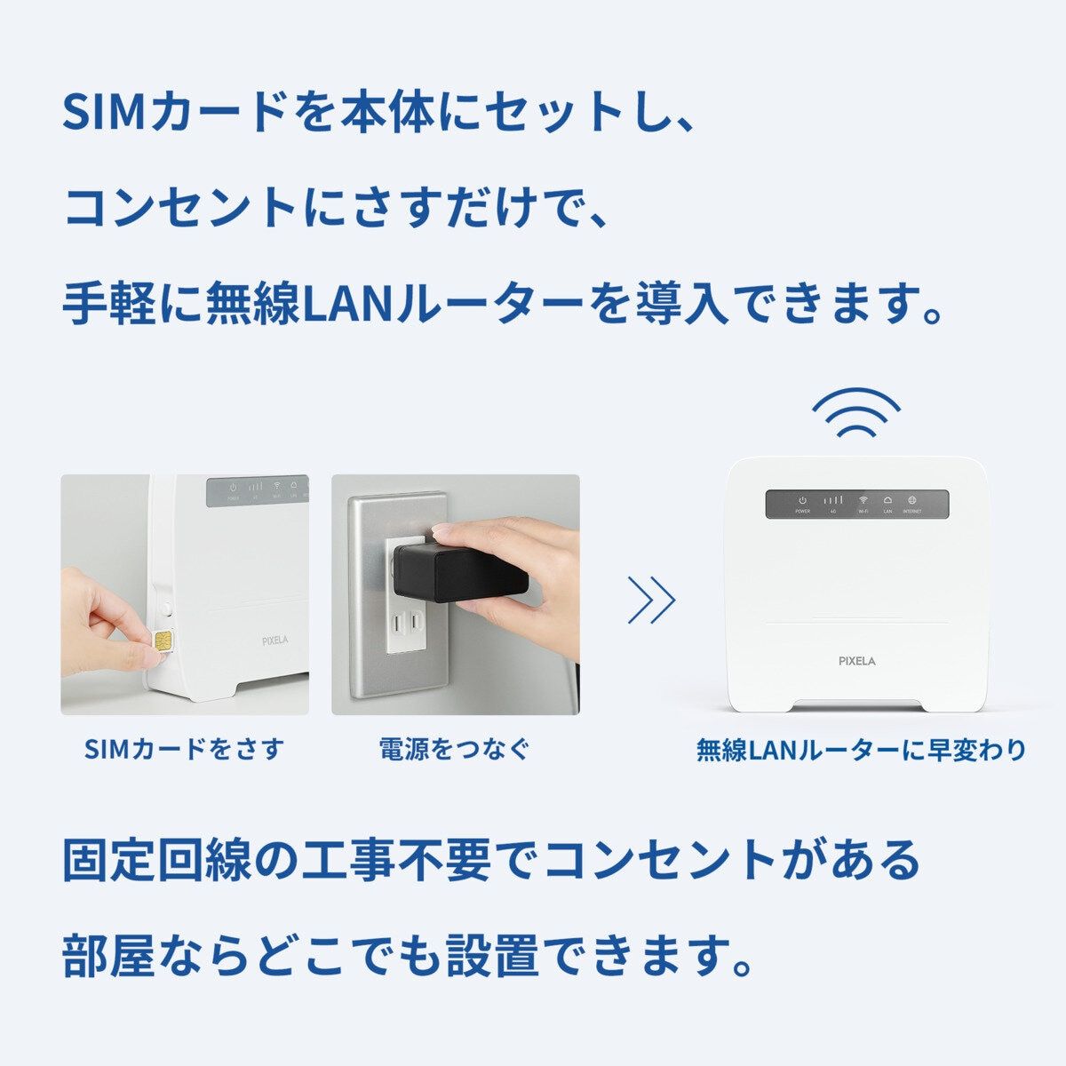 ピクセラ LTE対応