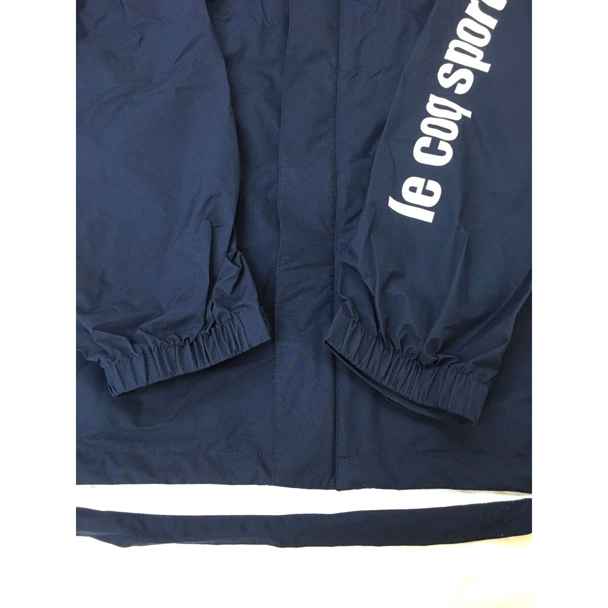 le coq sportif - coco 中古 ルコックスポルティフ le coq sportif メンズ レインウエア 3L ネイビー 紺 2WAY 上下 収納袋付き 中古 メンズ ルコックスポルティフ le coq sportif レインウエア