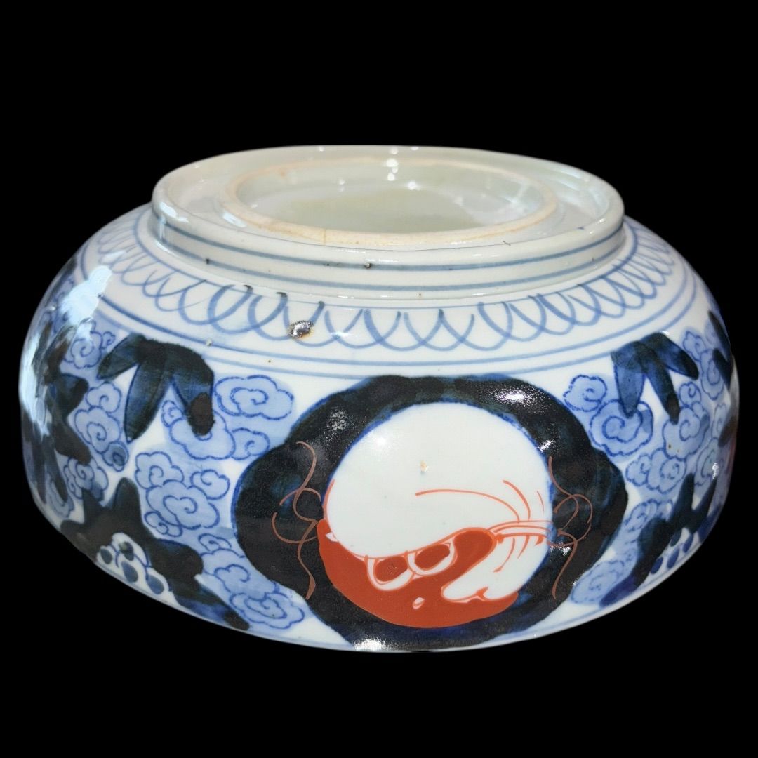 明治期 伊万里焼 二重高台 色絵 深鉢(深皿、和食器) 蔵出し - メルカリ