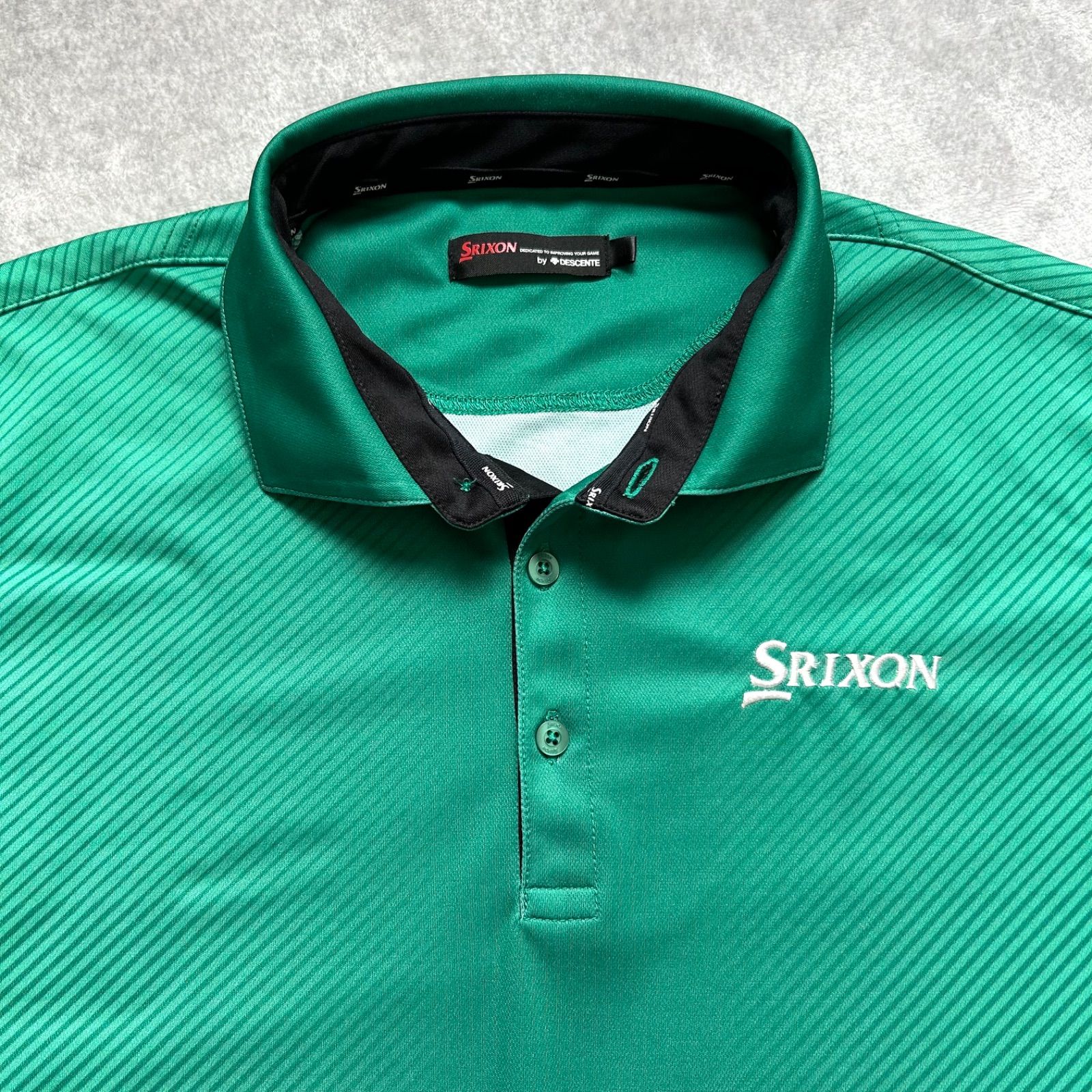 正規取扱店】 SRIXON スリクソン by DESCENTE 長袖 ポロシャツ ブルー