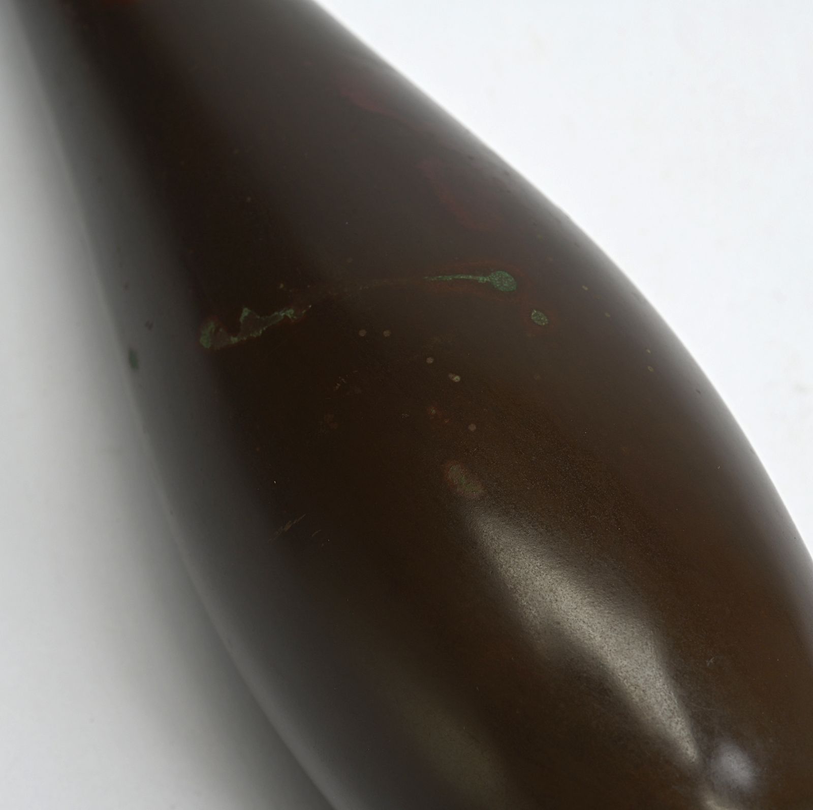 春 秦蔵六 造 青銅鶴首一枝瓶 花器 共箱 茶道具 一輪挿し 流行