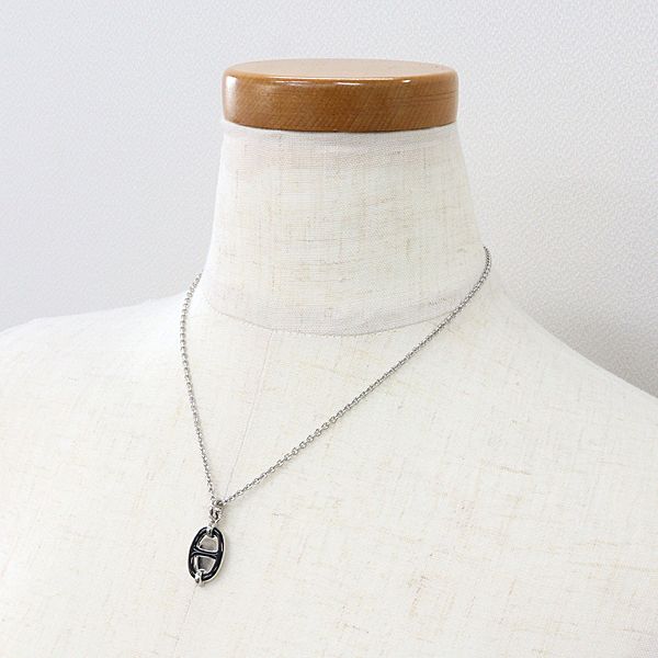 エルメス HERMES ペンダント ミニ マイヨン PM ブラック