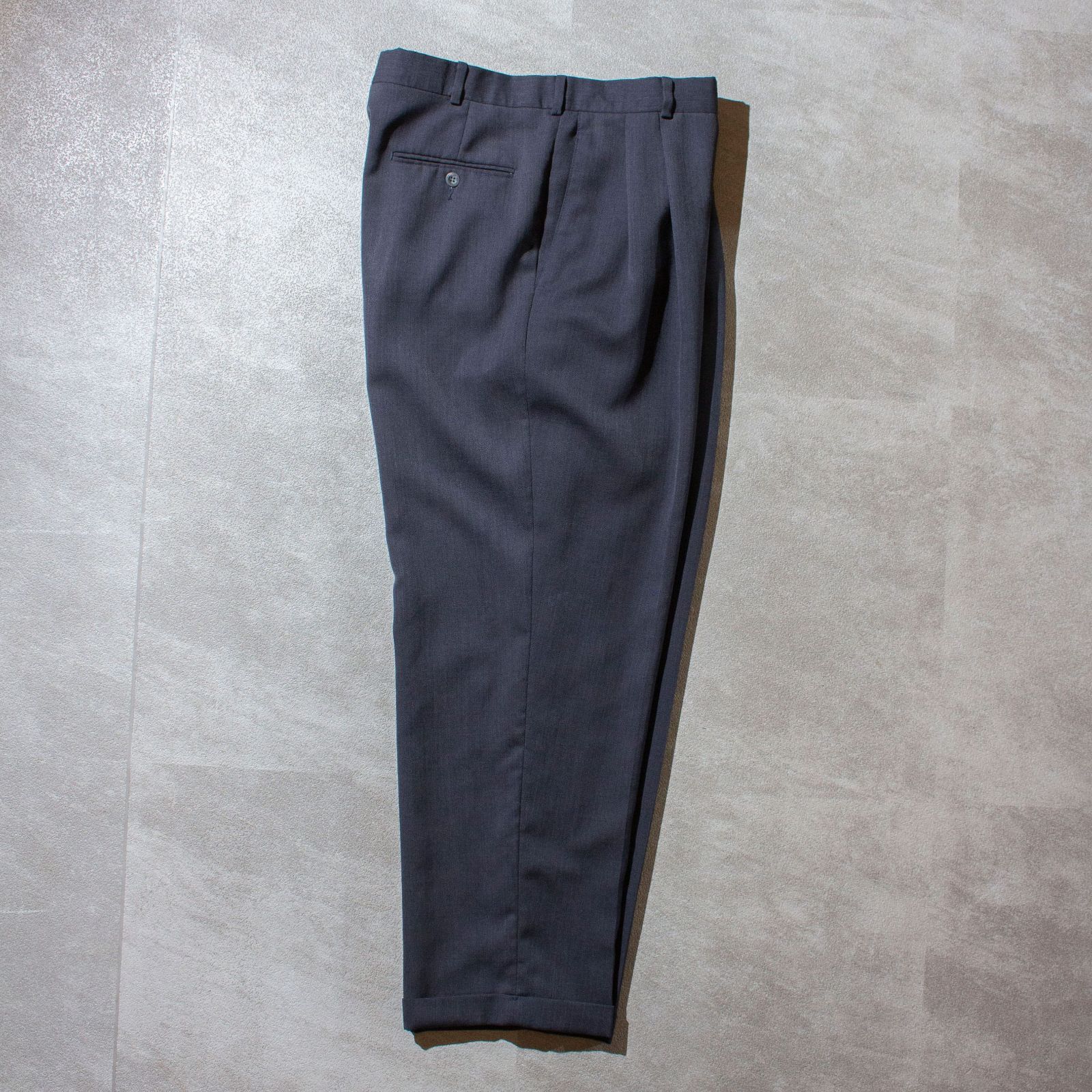 Slates 90's 2tuck Wide Tapered Slacks スレイツ メンズ スラックス