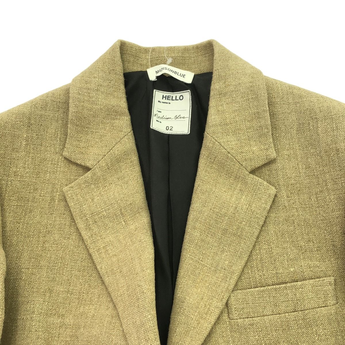 MADISON BLUE マディソンブルー 19AW SINGLE JACKET LINEN