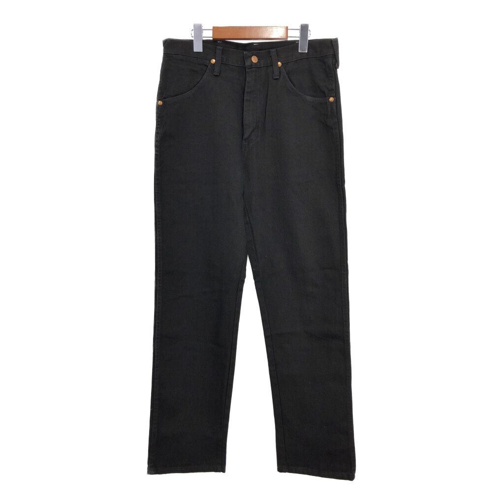 Wrangler ラングラー 31MWZWK デニムパンツ 後染め ブラック メンズ W33 L32 古着 U2902