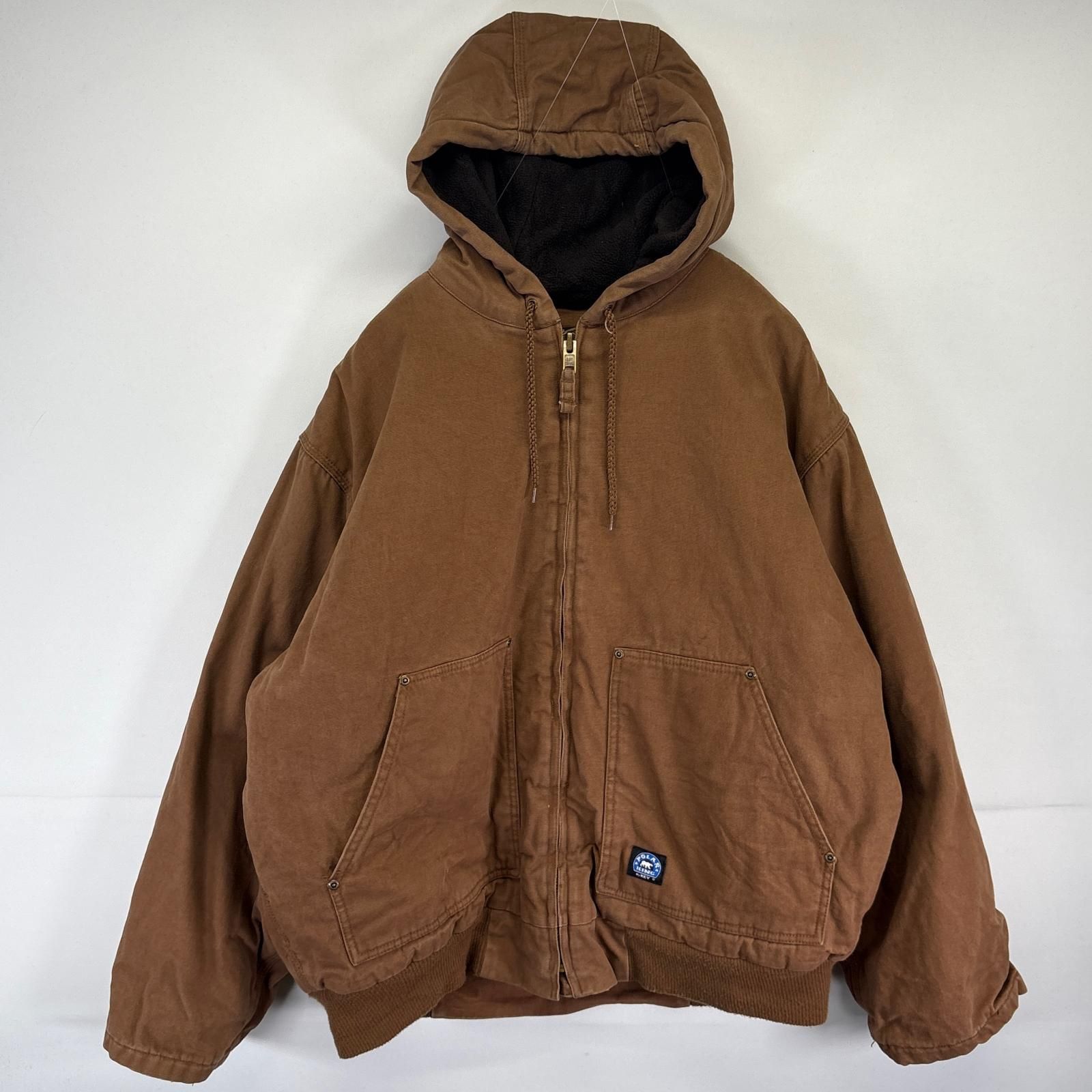 キングサイズ42！ショットアクティブジャケットジップアップスエード