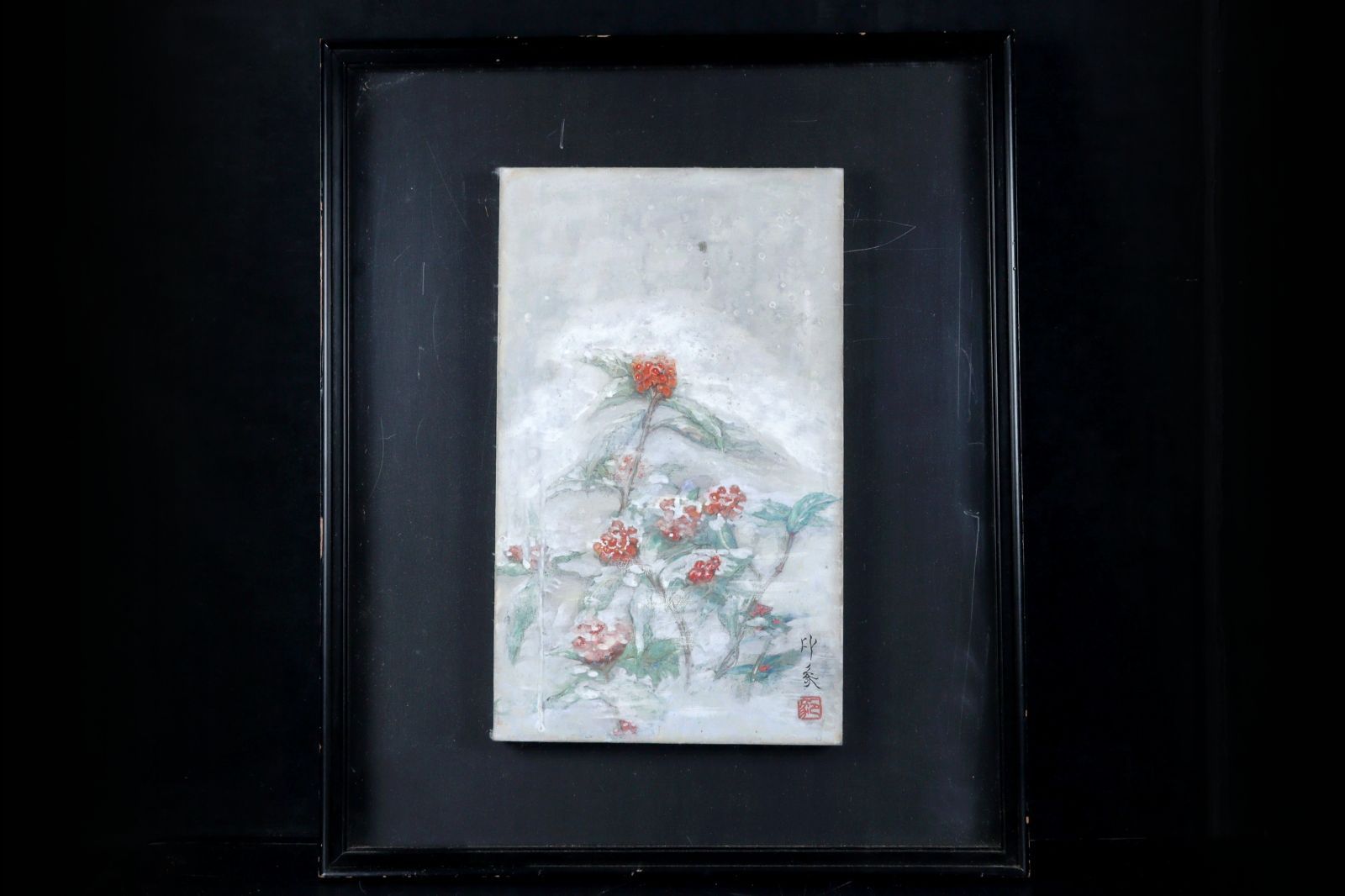 中根 寛、「丘の教会」、希少画集・額装画、日本製・新品額縁にて額装致します 中根 寛、「丘の教会」、希少画集・額装画、日本製・新品額縁にて額装