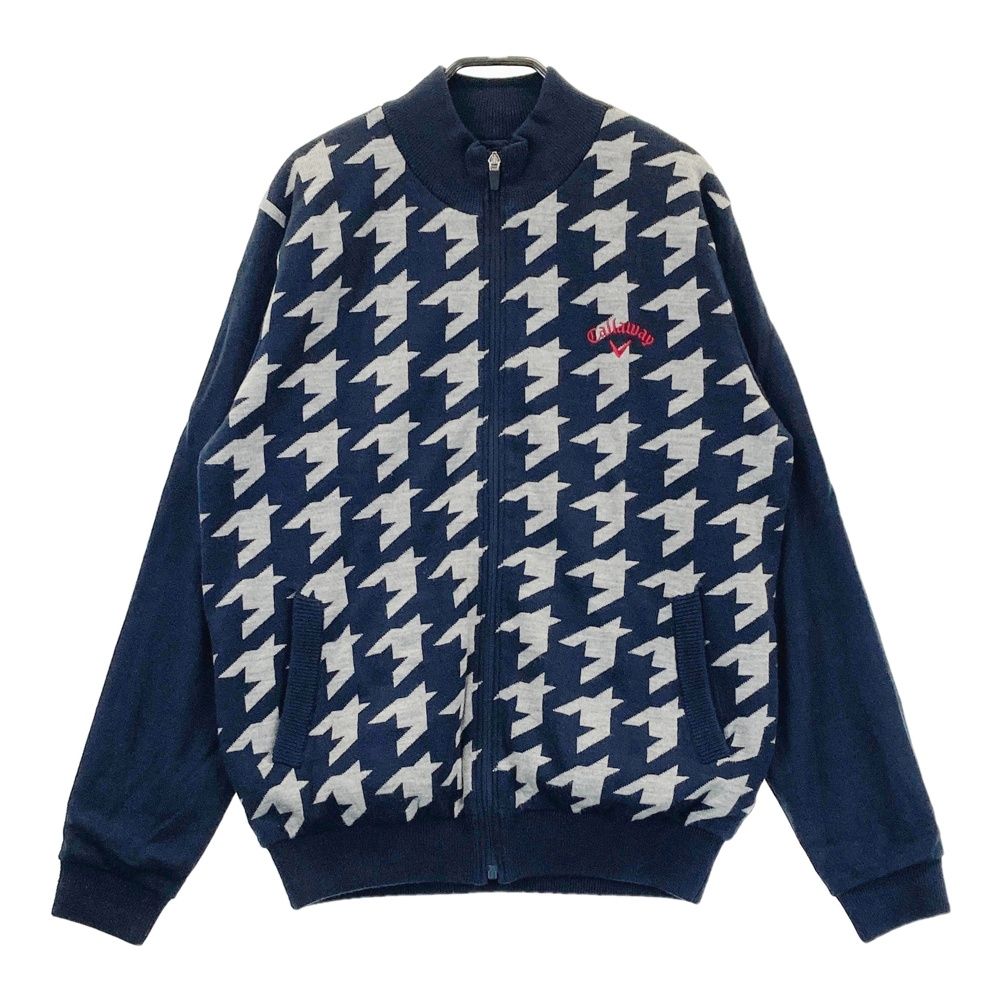 キャロウェイ裏地付きゴルフセーター千鳥格子レディースLサイズ