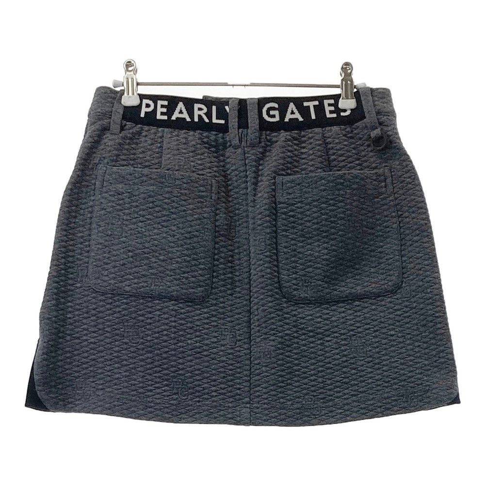 PEARL GATES キルティングスカート ネイビー
