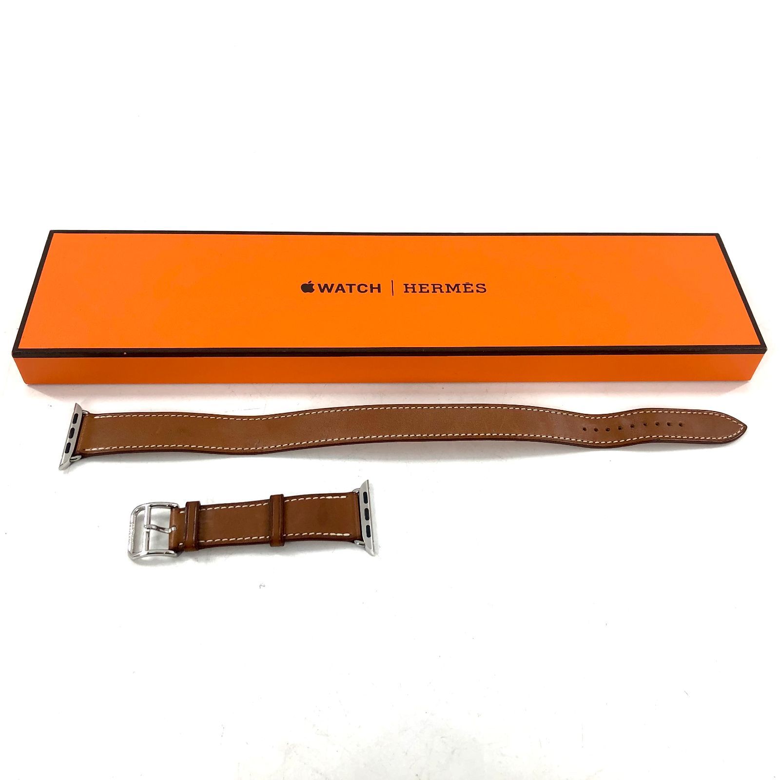 HERMES エルメス AppleWatch アップルウォッチ ベルト ブラウン 箱 OE-625