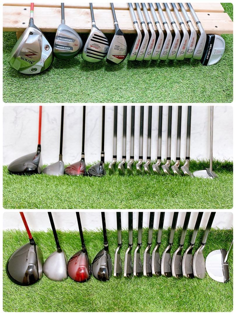 １００％正規品保証！ M2 スリクソン ゴルフクラブセット メンズ 14本セット ブランド品セール。