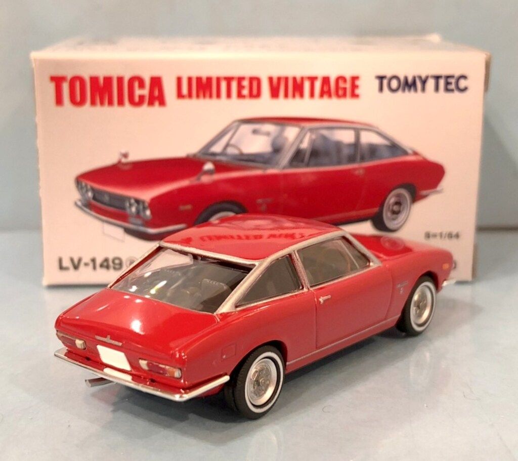 TOMYTEC TOMICA LIMITED VINTAGE いすゞ 117クーペ 1800 (赤) LV149a
