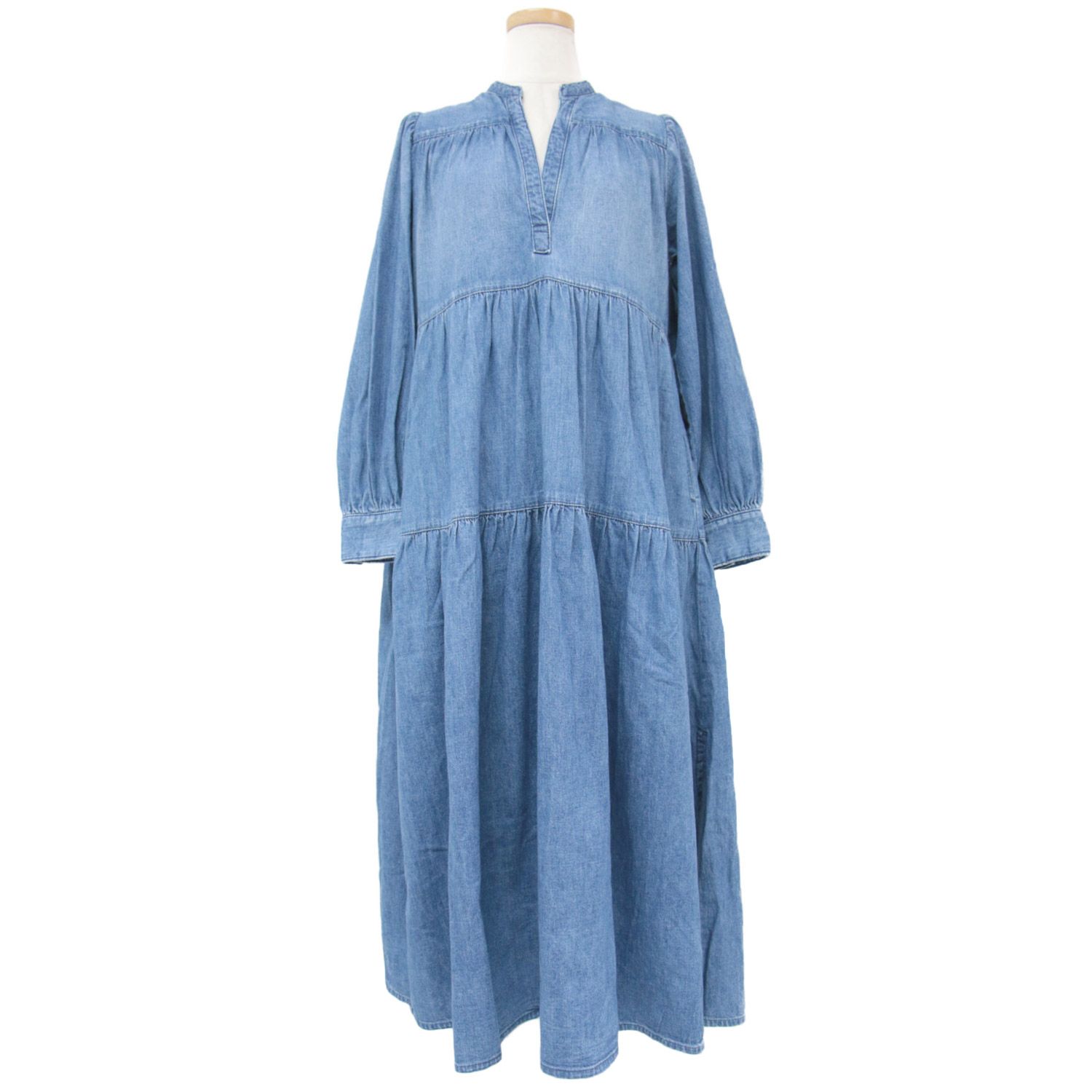 美品 Healthy DENIM ヘルシーデニム ワンピース ドレス ロング 23春夏