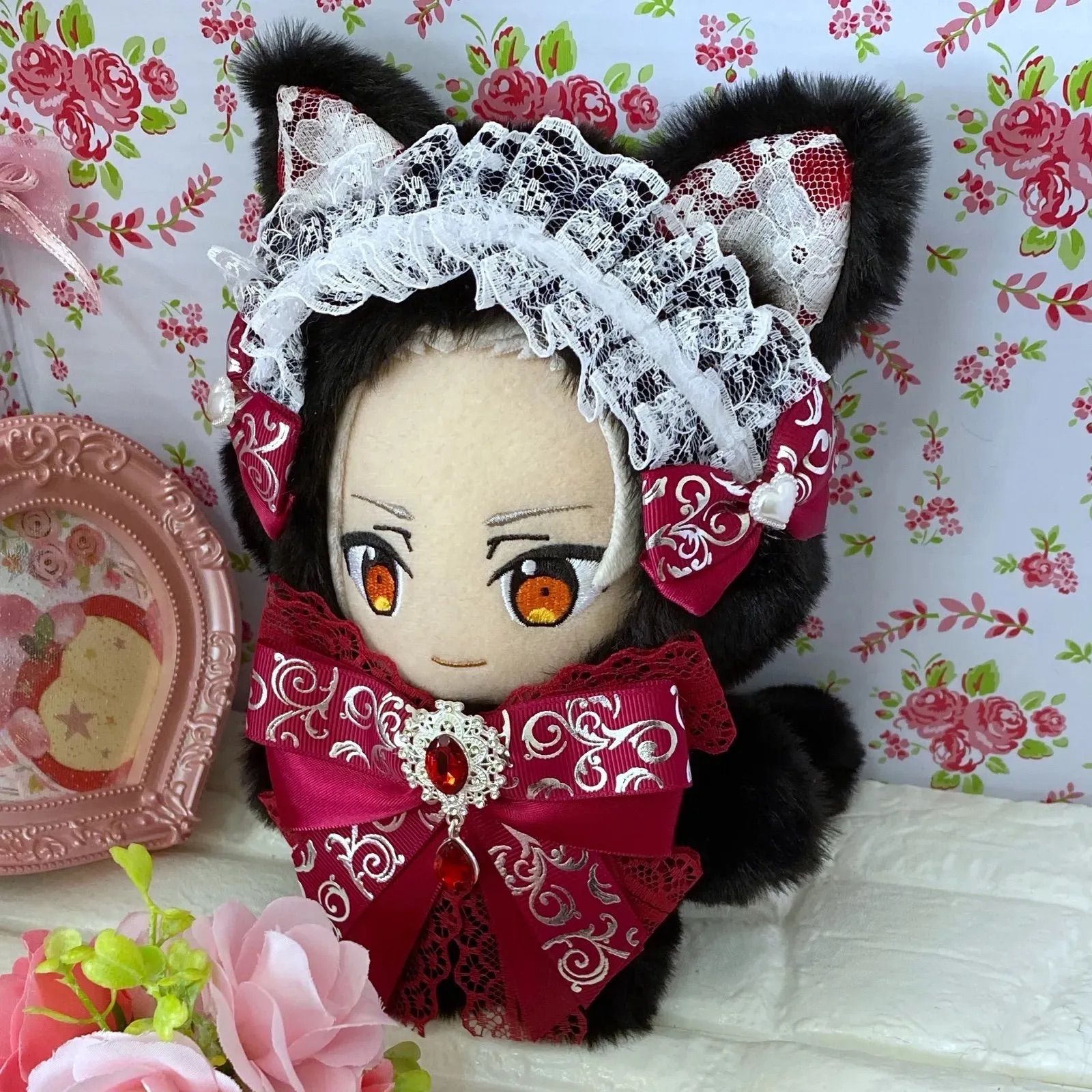 おすわり ぬい服 16cm 着ぐるみ 白猫 ねこ 天使 あんスタ - メルカリ