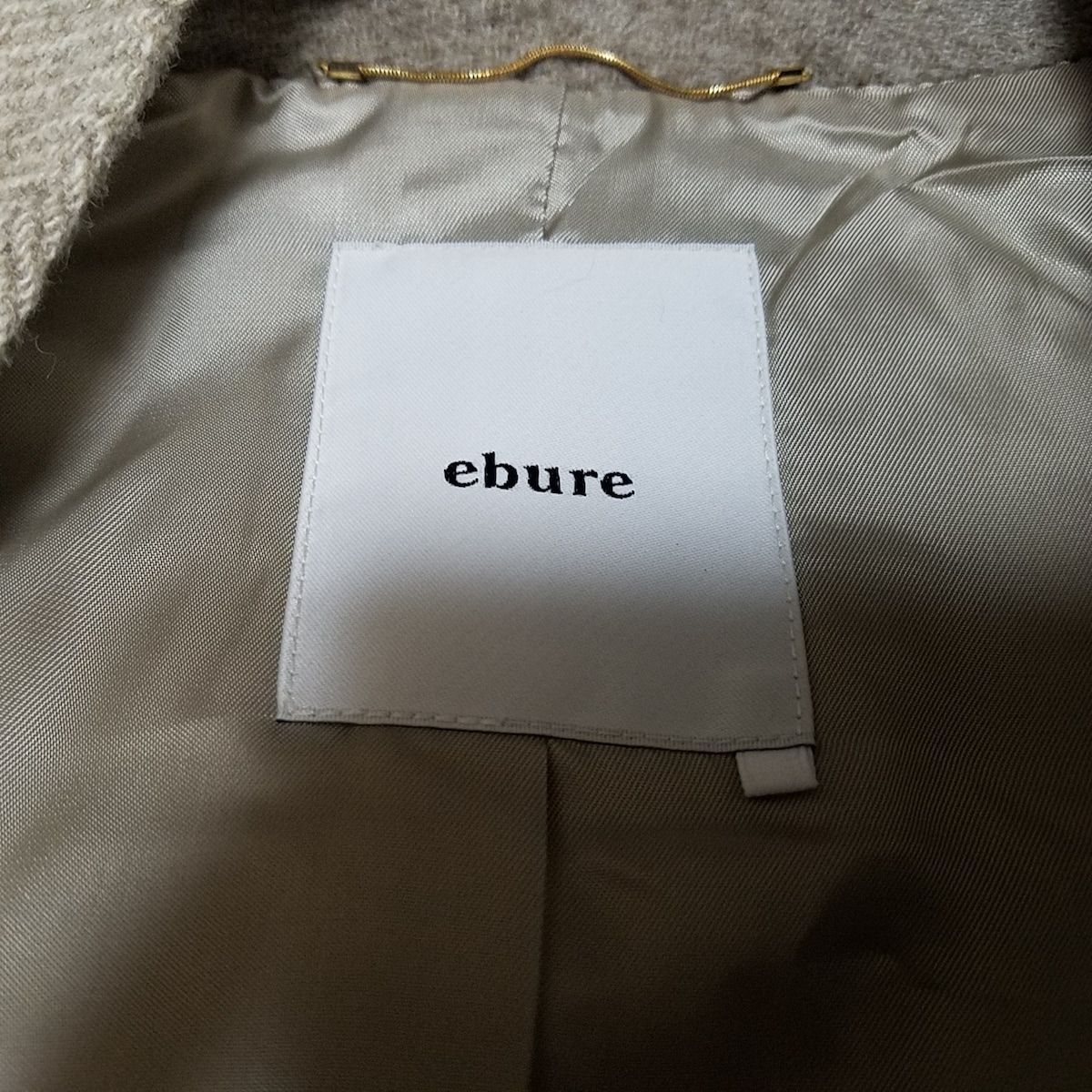 ebure(エブール) コート サイズ36 S レディース美品 - グレーベージュ  