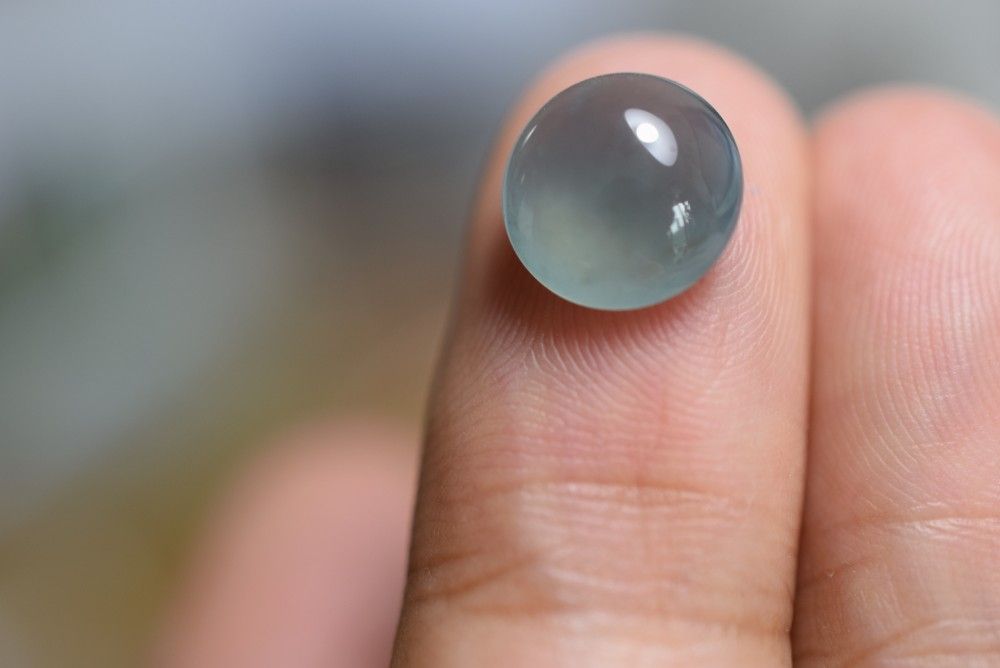 RS10-187 極品 宝石質 高氷種 氷灰青色 天然グアテマラ産 A貨 本翡翠  