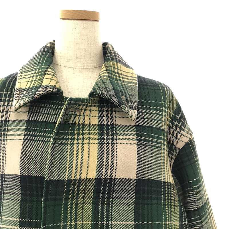 美品】 AURALEE / オーラリー | WOOL CHECK MELTON LONG SOUTIEN