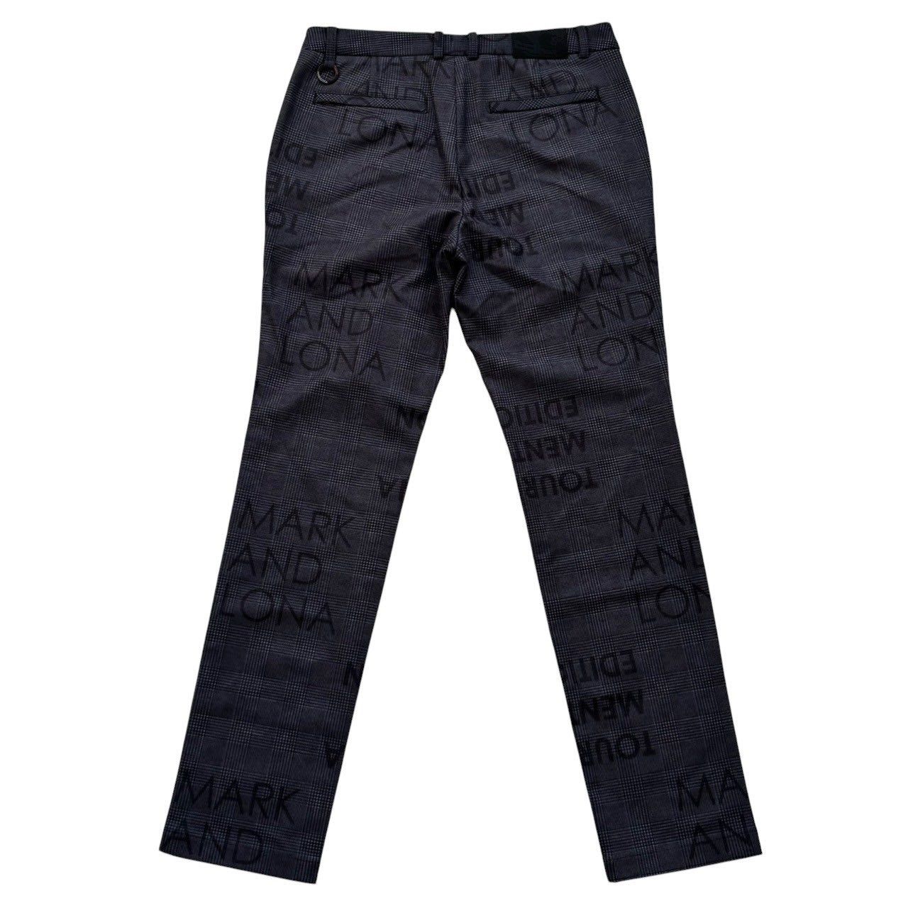 マーシーMARK & LONA スカルパターン グレーパンツ MARK & LONA スカル柄パンツ グレー