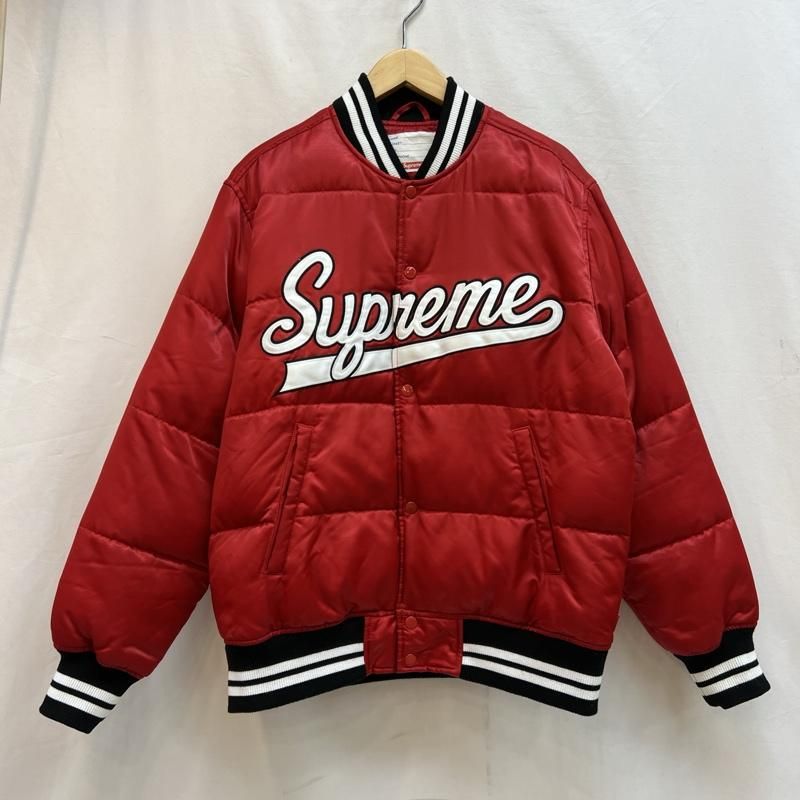 Supreme シュプリーム ジャケット 上着 ジャンパー ブルゾン 16AW Script Varsity Puffy Jacket スクリプトロゴ スタジャン バーシティジャケット