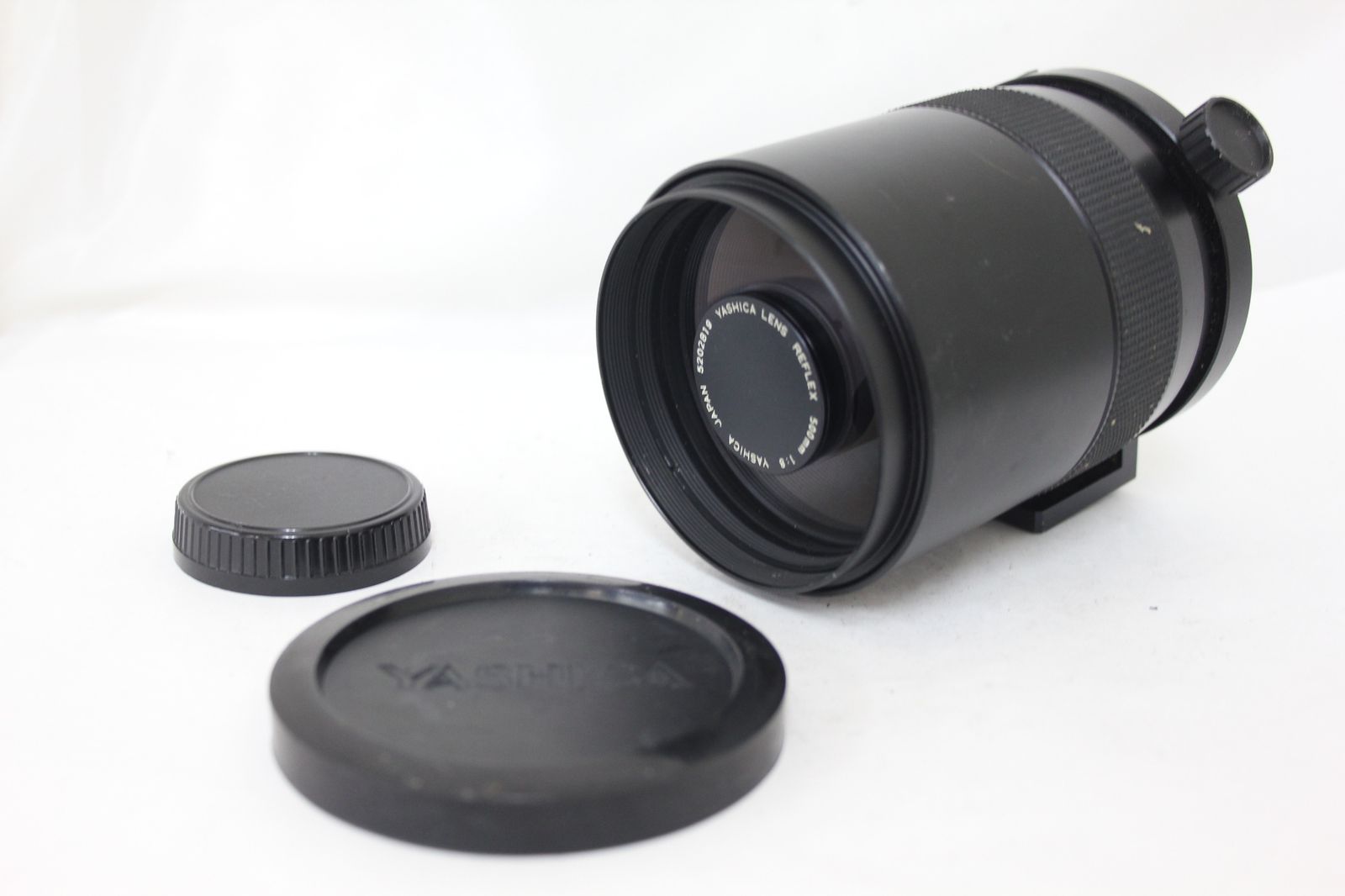 品 ヤシカ Yashica Reflex 500mm F8 三脚座 前後キャップ付き ミラーレンズ e237