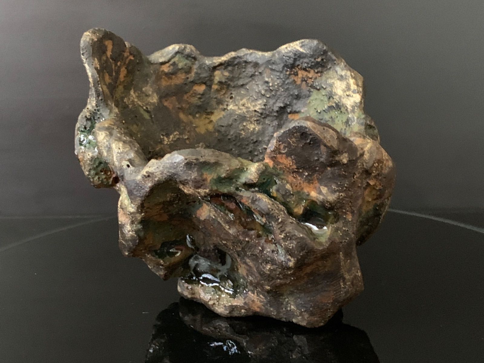 ＊創作鉢 岩鉢 自然鉢 盆栽鉢 岩石風植え付け鉢＊