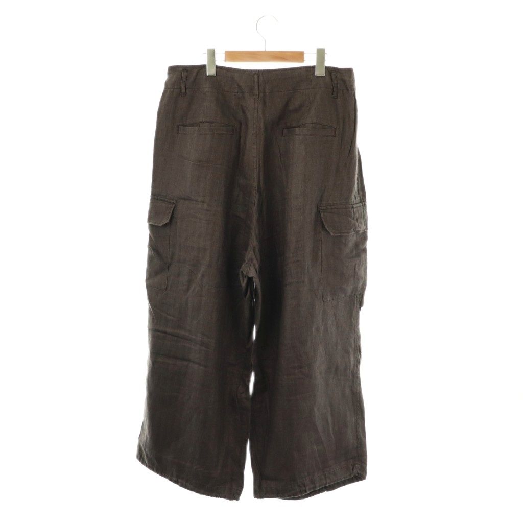 ジャーナル ラックス JOURNAL STANDARD LUXE リネンヘリン カーゴパンツ F グレー AT OS