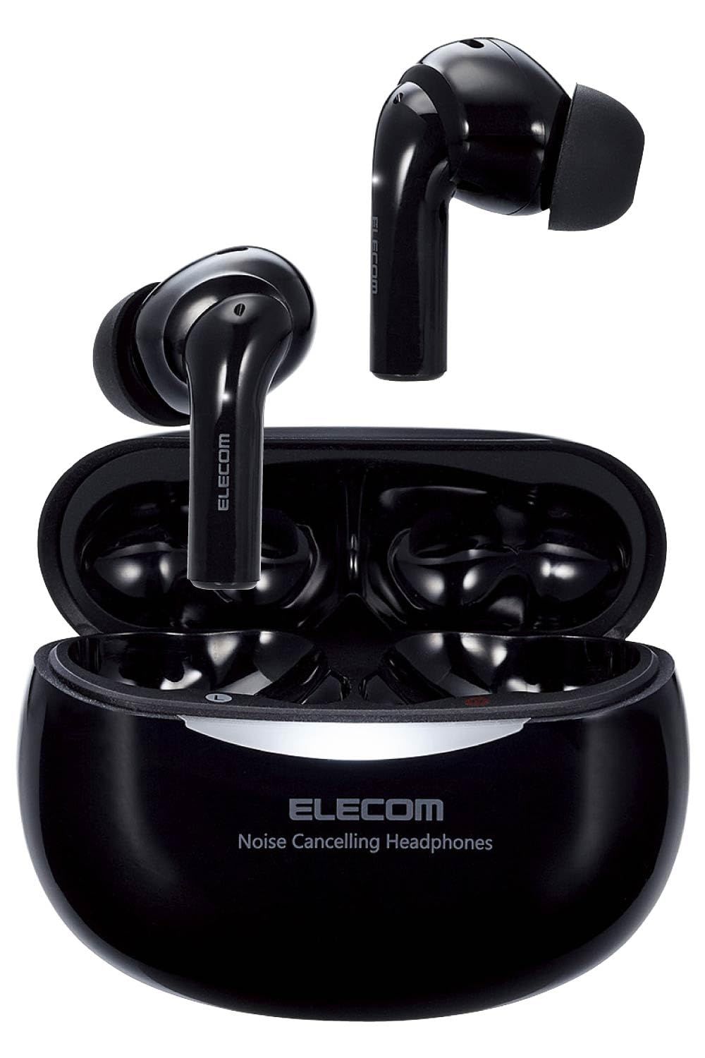 エレコム ワイヤレスイヤホン イヤホン bluetooth 5.2 ノイズキャンセリング モード 外音モード 耳せんモード 低遅延モード 4モード選択 SBC|AAC対応 耳栓型 自動ペアリング Type-C充電 ブラック AMA85772