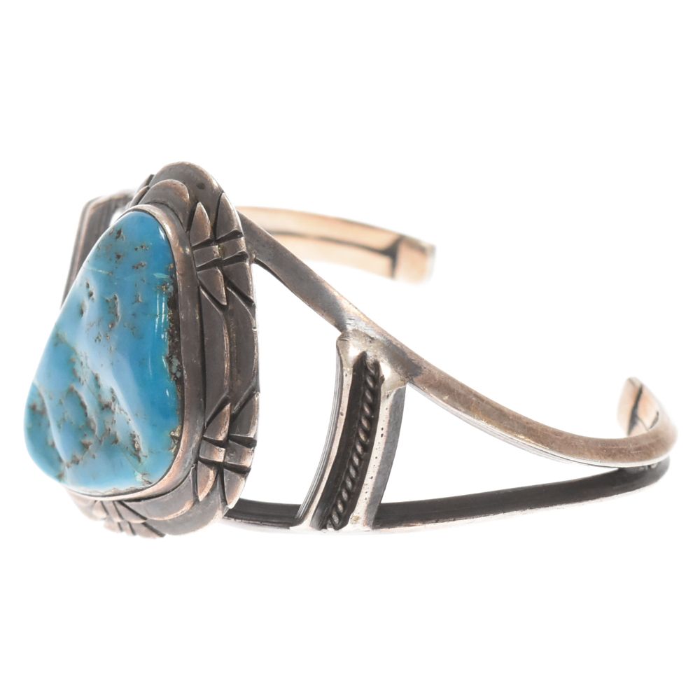 INDIANJEWELRY (インディアンジュエリー) ターコイズ付き リーフ