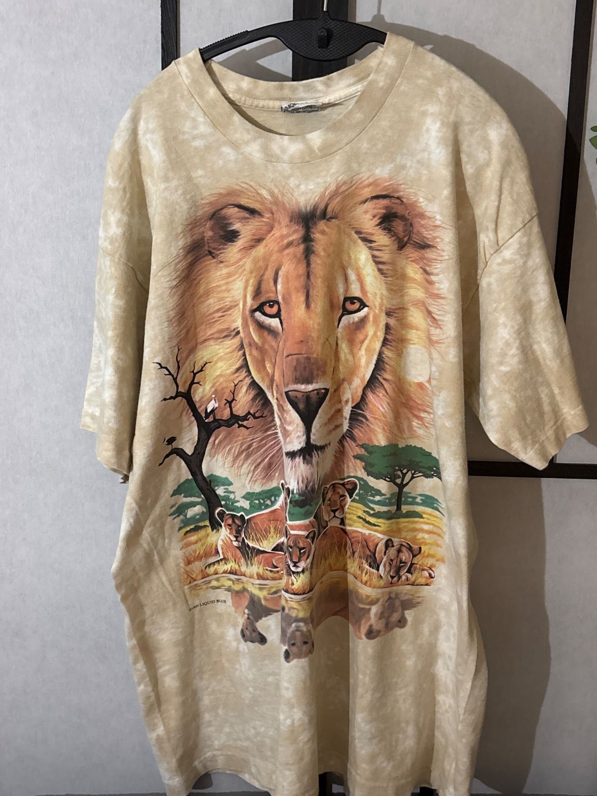 90s LIQUID BLUE リキッドブルー ライオン タイダイ ヴィンテージ t 