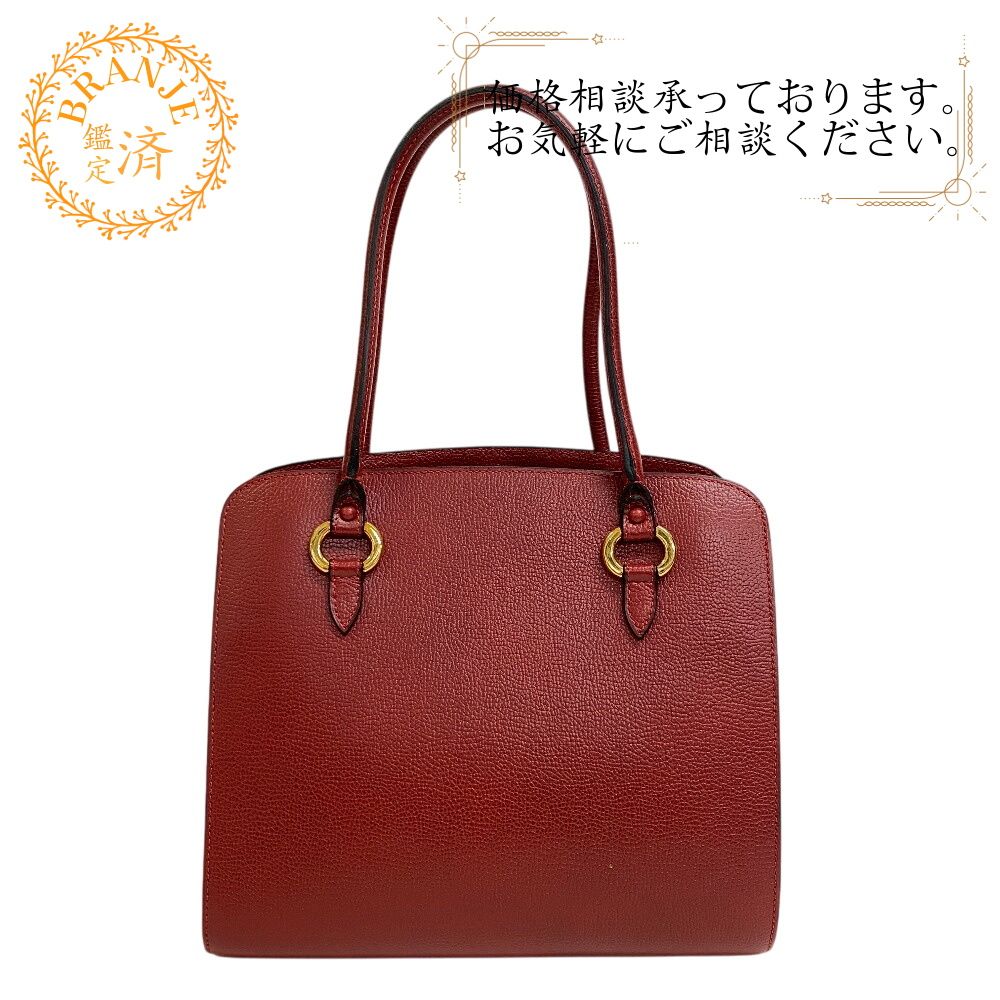 デルヴォー DELVAUX ハンドバッグ Dチャーム レッド デルヴォー DELVAUX ハンドバッグ Dチャーム レッド