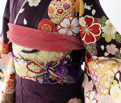 振袖 身長149-164cm 紫 pu-021 振袖 身長149-164cm 紫 pu-021