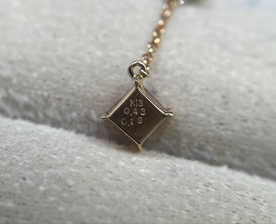 JJ159☆高級 ダイヤモンド0.62ct K18PG ネックレス 鑑定書付 - メルカリ