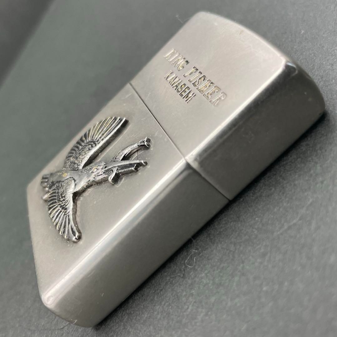 Zippo カワセミ 立体メタル貼り 1996年11月製 KING FISHER KAWASEMI