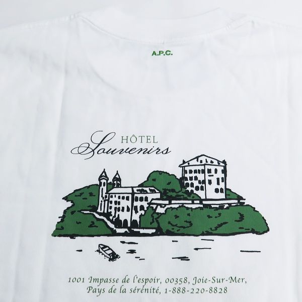 A.P.C. アーペーセー x JJJJound ジョウンド HOTEL SOUVENIRS TEE 