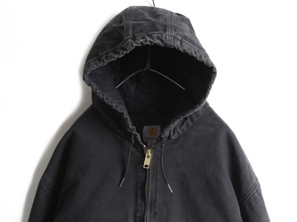 カーハート アクティブ ジャケット XL CARHARTT ダック パーカー 黒