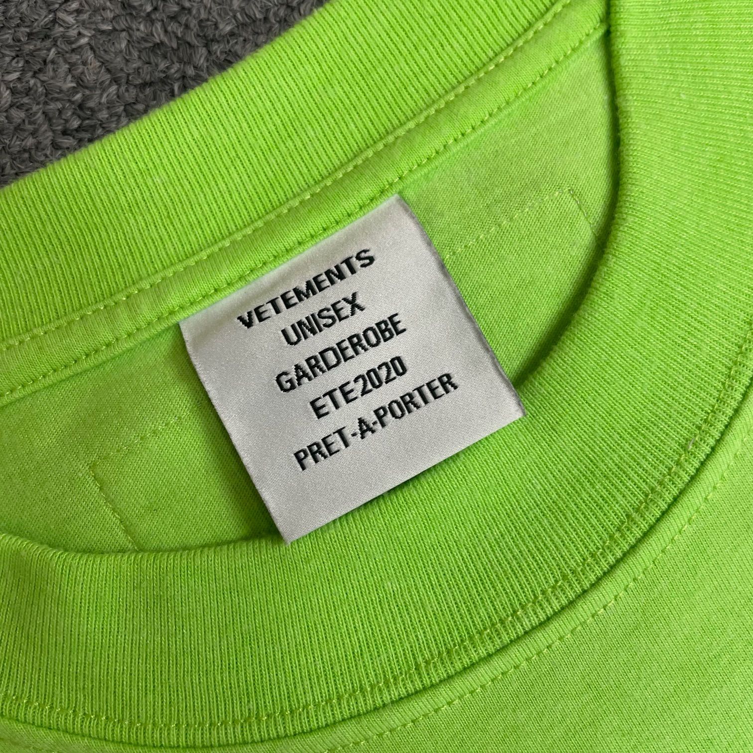 VETEMENTS 20SS バーコードTシャツ ロゴプリント ヴェトモン