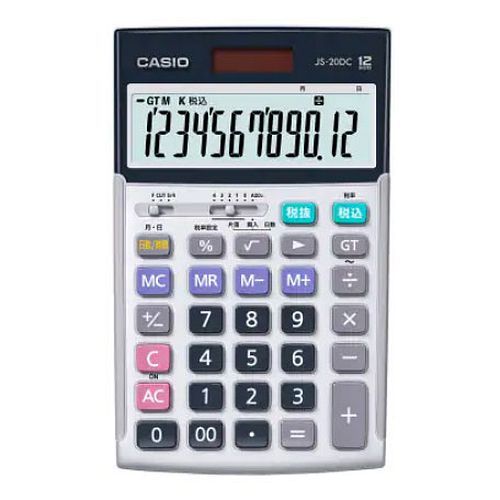 カシオ 本格実務電卓 ジャストタイプ JS-20DC-N 【公式通販】