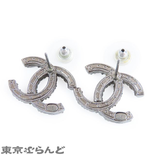 シャネル CHANEL ココマーク パールストーン ピアス A20B