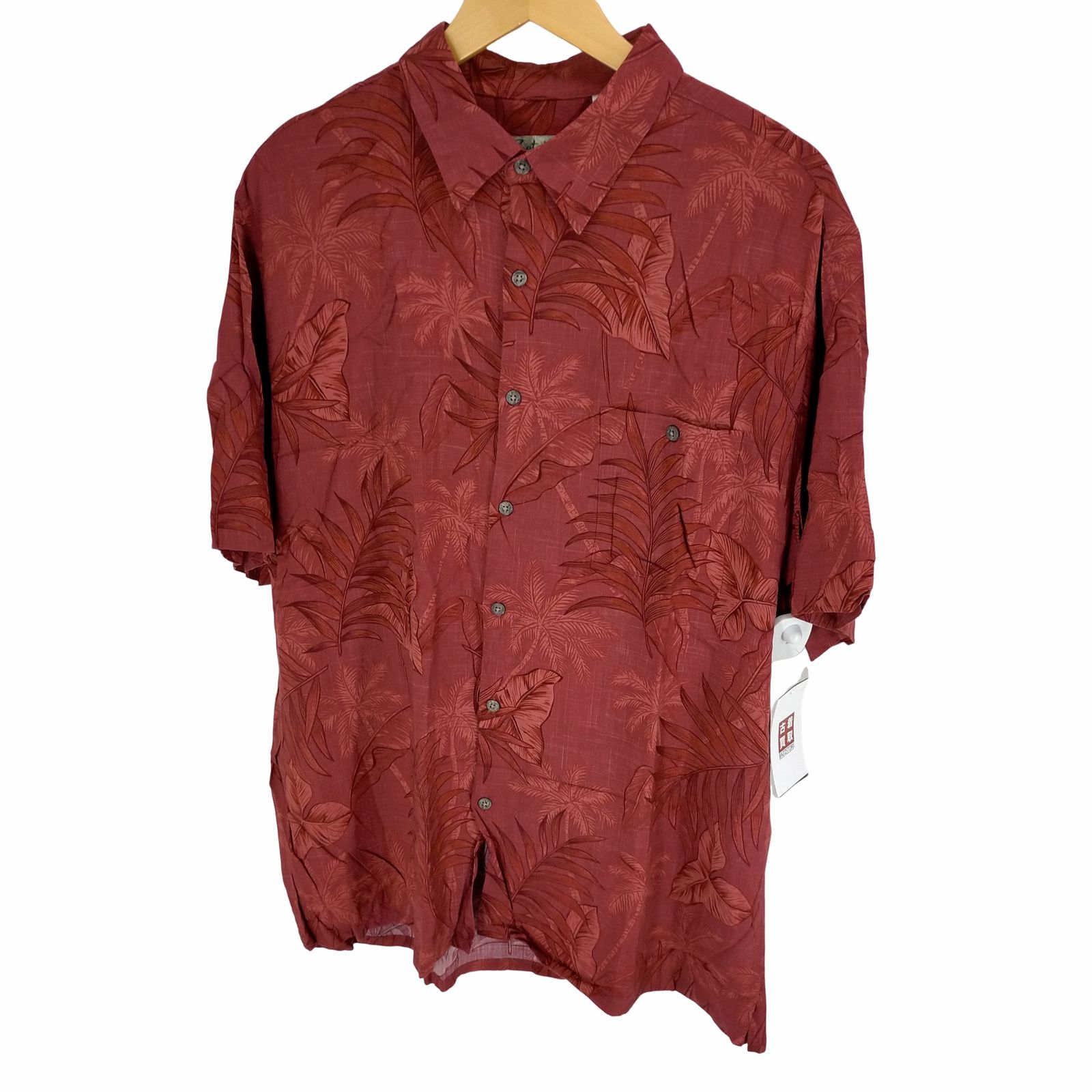 バティックベイ Batik Bay ボタニカル柄レーヨンアロハシャツ メンズ JPN：XL 