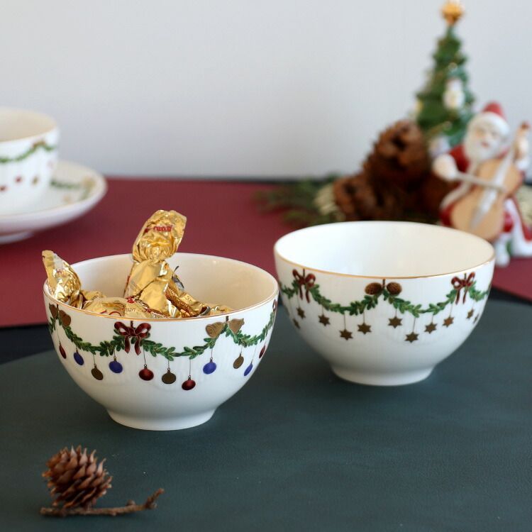 ロイヤルコペンハーゲン 2503 スターフルーテッド クリスマス 040 ボウル 300ml ペア Royal Copenhagen Star Fluted Christmas ギフト 結婚祝い プレゼント 贈り物 食器セット ギフトセット