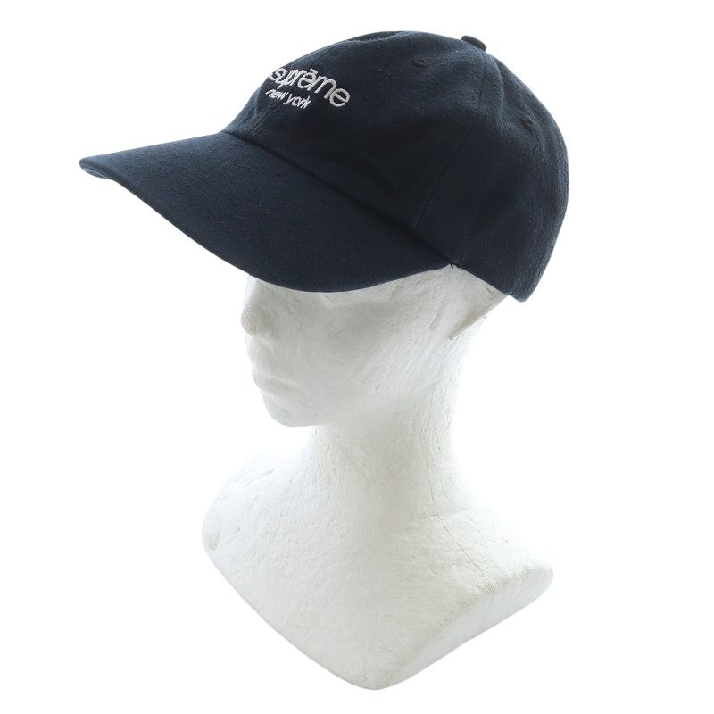 シュプリーム SUPREME Classic Logo 6 Panel キャップ 帽子 ロゴ 紺