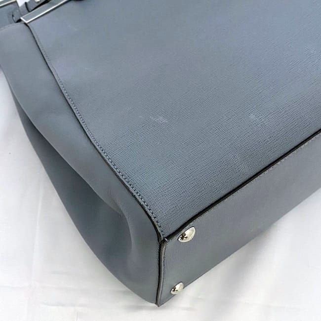 フェンディ 2way バッグ トゥージュール ブルー グレー 8BH250 フェンディ 2way バッグ トゥージュール ブルー グレー 8BH250