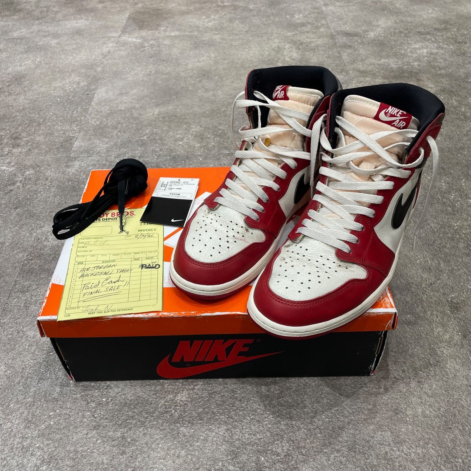 Nike Air Jordan 1 High シカゴLost & Found エアジョーダン1ハイOG“シカゴ”の最新ビジュアルが浮上